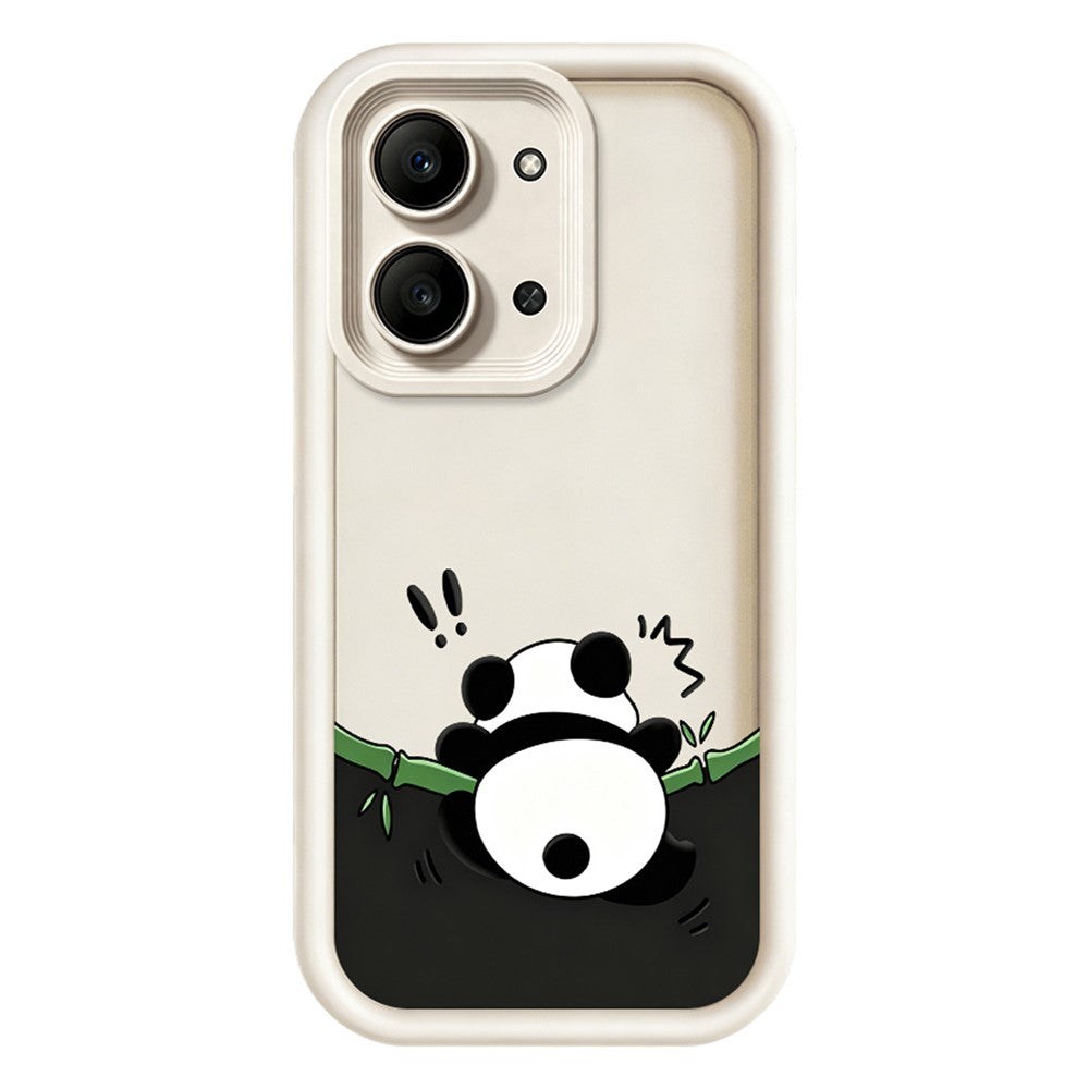 For Xiaomi Redmi 15C 4G (Global) (171mm)  /  Poco C85 4G (171mm) TPU Case Rubberized Anti-Slip Panda Pattern Printing Phone Cover