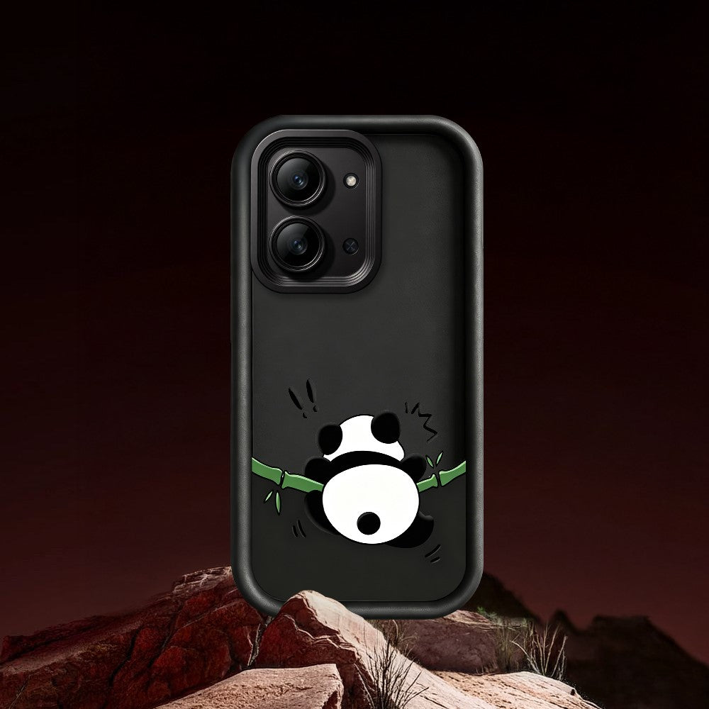 For Xiaomi Redmi 15C 4G (Global) (171mm)  /  Poco C85 4G (171mm) TPU Case Rubberized Anti-Slip Panda Pattern Printing Phone Cover