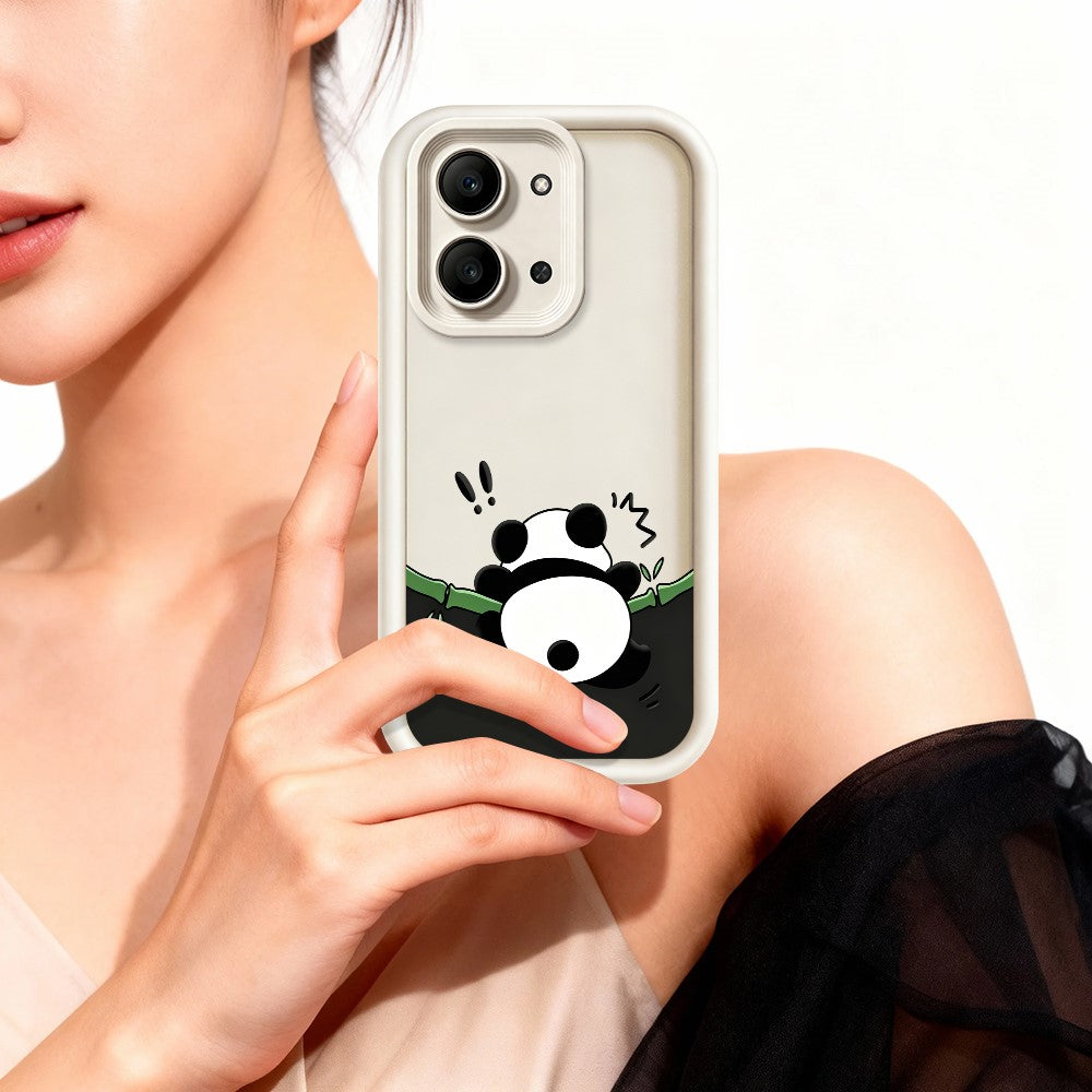 For Xiaomi Redmi 15C 4G (Global) (171mm)  /  Poco C85 4G (171mm) TPU Case Rubberized Anti-Slip Panda Pattern Printing Phone Cover