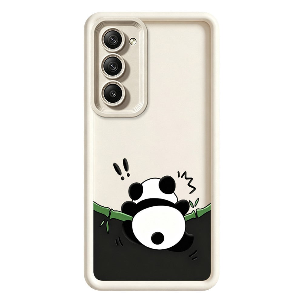 For Xiaomi Redmi 15 5G (EU) (171mm)  /  15 4G (EU) (171mm) TPU Case Rubberized Anti-Slip Panda Pattern Printing Phone Cover