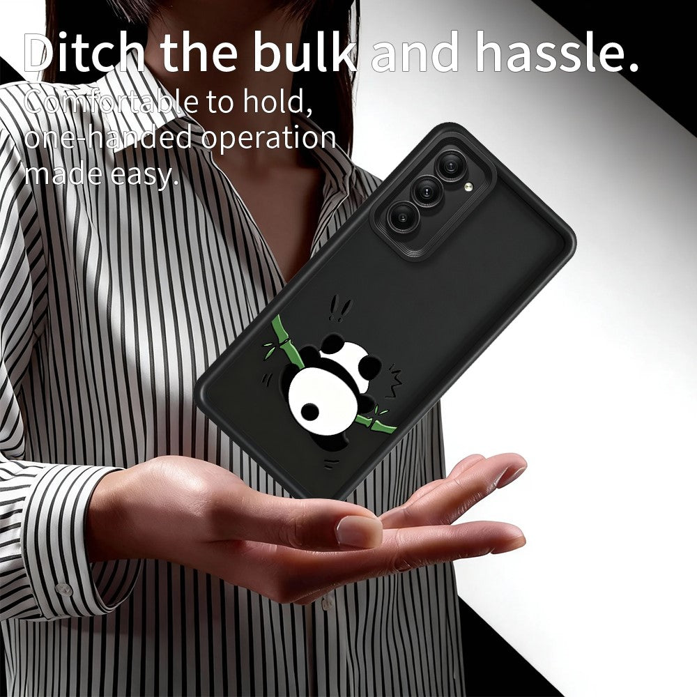 For Xiaomi Redmi 15 5G (EU) (171mm)  /  15 4G (EU) (171mm) TPU Case Rubberized Anti-Slip Panda Pattern Printing Phone Cover