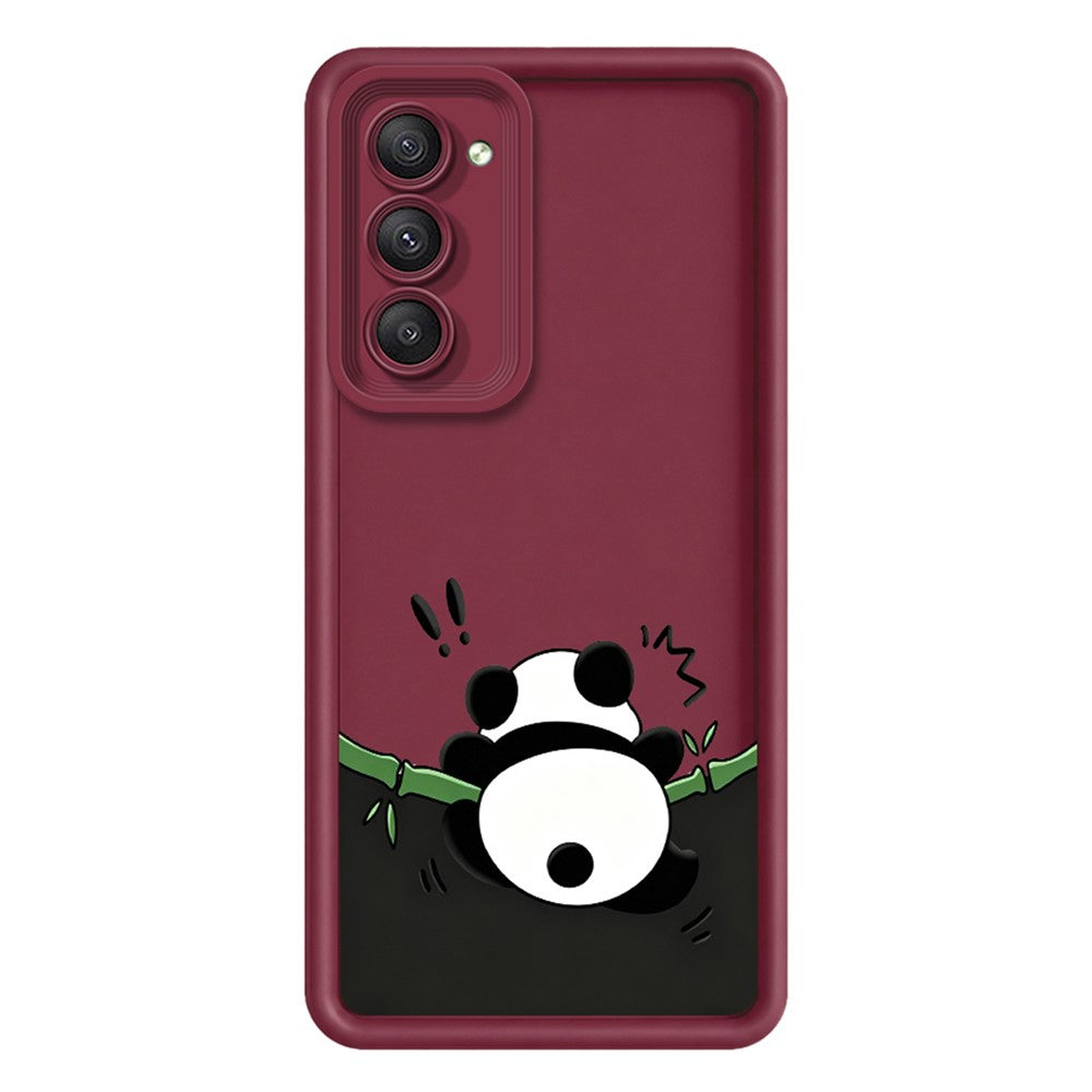 For Xiaomi Redmi 15 5G (EU) (171mm)  /  15 4G (EU) (171mm) TPU Case Rubberized Anti-Slip Panda Pattern Printing Phone Cover