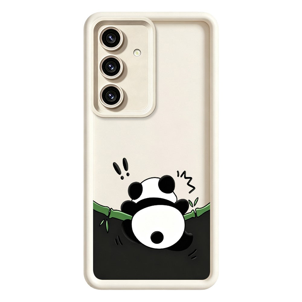 Samsung Galaxy S26+ TPU-skal Gummerat halkfritt pandamönstertryck mobilskal