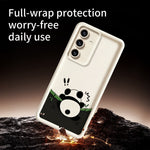 Samsung Galaxy S26+ TPU-skal Gummerat halkfritt pandamönstertryck mobilskal
