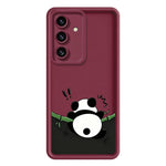 Samsung Galaxy S26+ TPU-skal Gummerat halkfritt pandamönstertryck mobilskal
