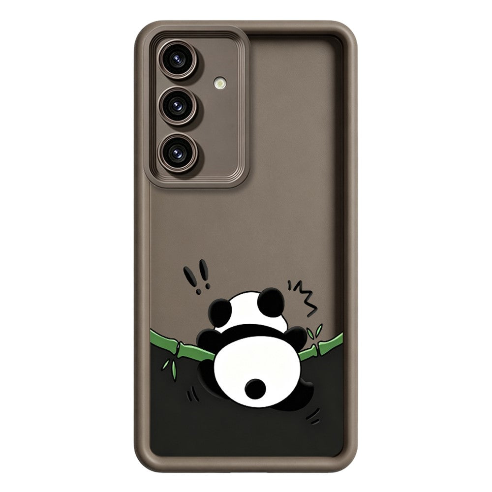 Samsung Galaxy S26+ TPU-skal Gummerat halkfritt pandamönstertryck mobilskal