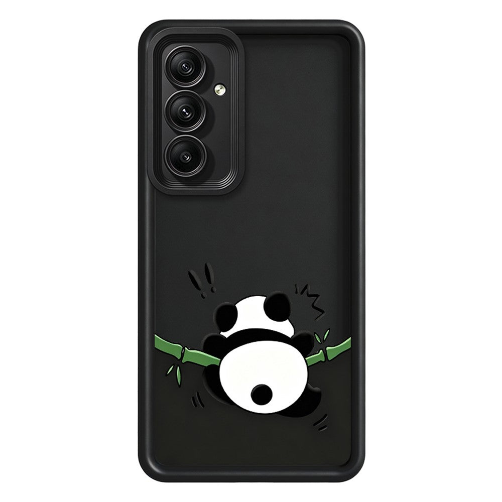 Samsung Galaxy A56 5G TPU-skal Gummerat halkfritt pandamönstertryck mobilskal