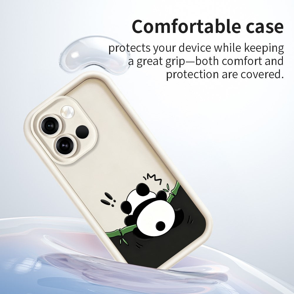 For OnePlus Nord 6 5G TPU Case Rubberized Anti-Slip Panda Pattern Printing Phone Cover