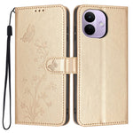 Xiaomi Redmi Note 17 Pro 5G Plånboksfodral Fjärilsblomma Avtryck PU-läder mobilskal med Handledsrem