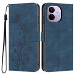 Xiaomi Redmi Note 17 Pro 5G Plånboksfodral Fjärilsblomma Avtryck PU-läder mobilskal med Handledsrem