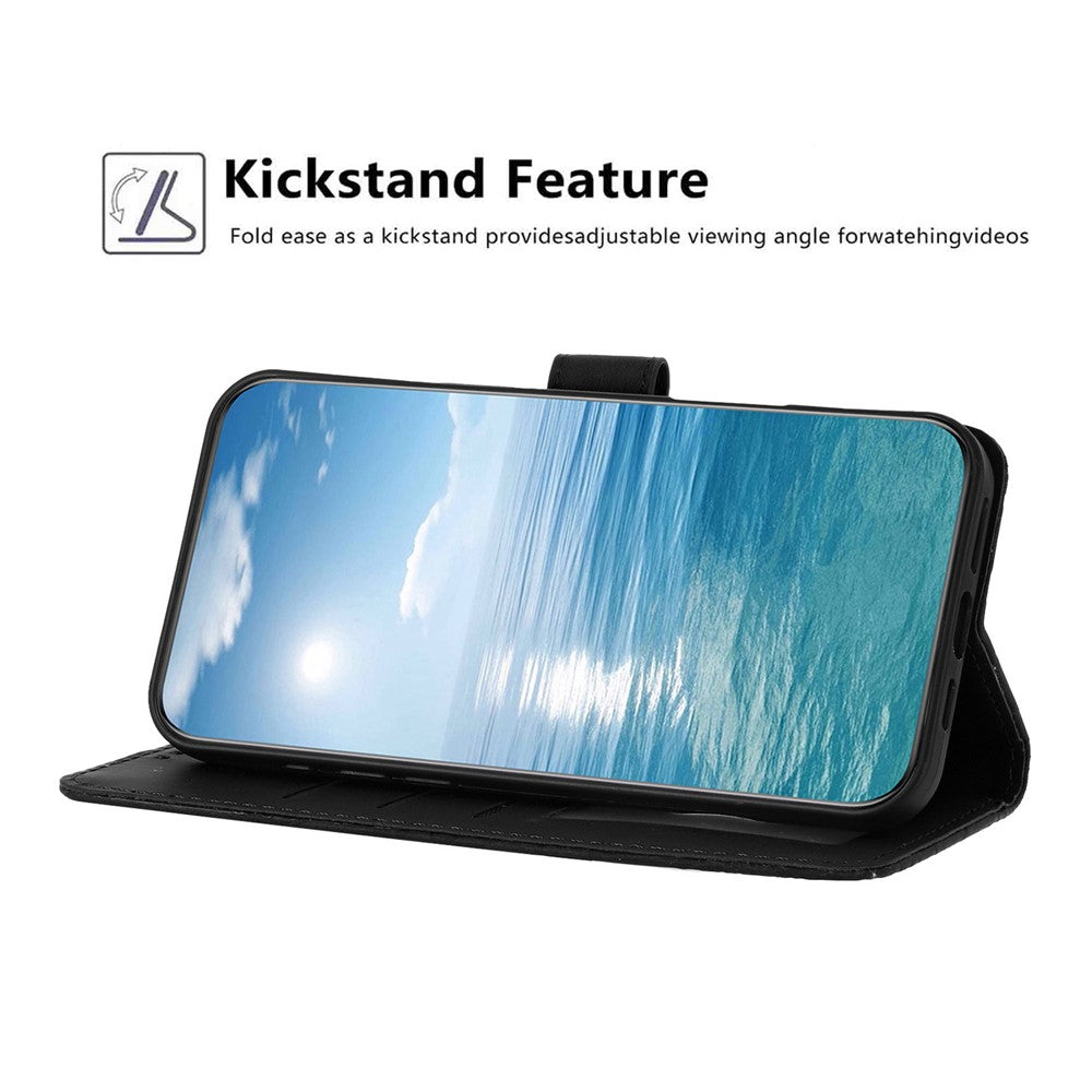 Plånboksfodral för Xiaomi Redmi Note 17 Pro+ 5G / 17 Pro Max 5G Fjärilsblommatryck PU-lädermobilskal med handledsrem