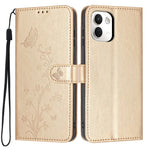 Plånboksfodral för Xiaomi Redmi Note 17 Pro+ 5G / 17 Pro Max 5G Fjärilsblommatryck PU-lädermobilskal med handledsrem