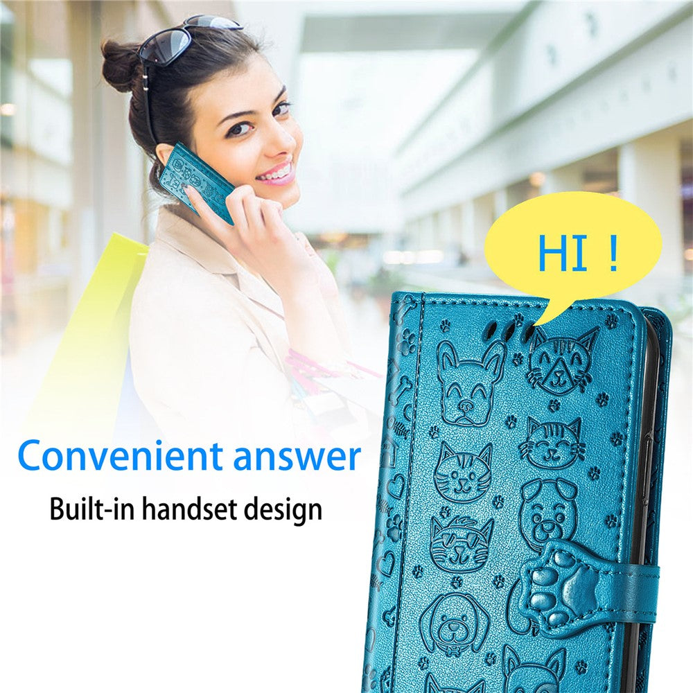 For Xiaomi Redmi Note 17 4G (Global) / Note 17 5G (Global) / Note 17 (India / China) 5G Case with Tempered Glass Screen Protector Cute Cat Dog Pattern PU Leather Wallet Phone Cover
