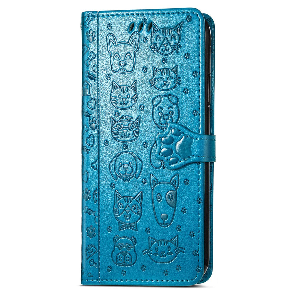 For Xiaomi Redmi Note 17 4G (Global) / Note 17 5G (Global) / Note 17 (India / China) 5G Case with Tempered Glass Screen Protector Cute Cat Dog Pattern PU Leather Wallet Phone Cover