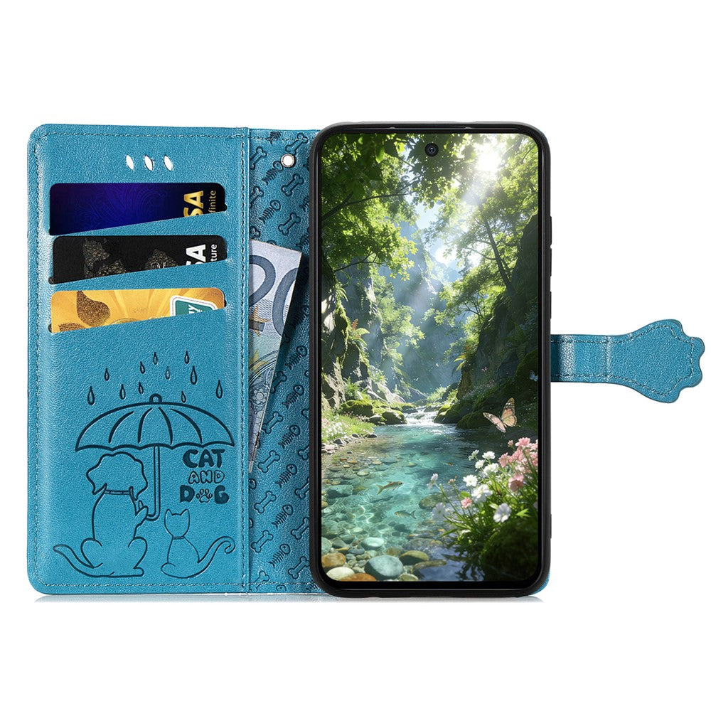 For Xiaomi Redmi Note 17 4G (Global) / Note 17 5G (Global) / Note 17 (India / China) 5G Case with Tempered Glass Screen Protector Cute Cat Dog Pattern PU Leather Wallet Phone Cover