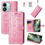 For Xiaomi Redmi Note 17 4G (Global) / Note 17 5G (Global) / Note 17 (India / China) 5G Case with Tempered Glass Screen Protector Cute Cat Dog Pattern PU Leather Wallet Phone Cover