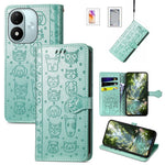 For Xiaomi Redmi Note 17 4G (Global) / Note 17 5G (Global) / Note 17 (India / China) 5G Case with Tempered Glass Screen Protector Cute Cat Dog Pattern PU Leather Wallet Phone Cover