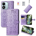 For Xiaomi Redmi Note 17 4G (Global) / Note 17 5G (Global) / Note 17 (India / China) 5G Case with Tempered Glass Screen Protector Cute Cat Dog Pattern PU Leather Wallet Phone Cover