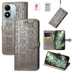 For Xiaomi Redmi Note 17 4G (Global) / Note 17 5G (Global) / Note 17 (India / China) 5G Case with Tempered Glass Screen Protector Cute Cat Dog Pattern PU Leather Wallet Phone Cover