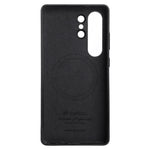 MELKCO for Samsung Galaxy S26 Ultra Magnetic Case Full Wrapped Waxy Genuine Cow Leather PC Back Cover