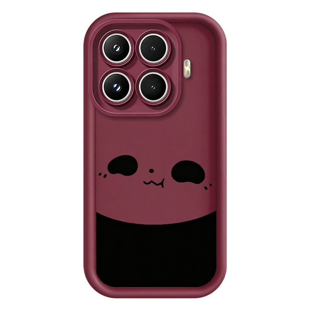 For Xiaomi 17T Pro Case Panda Pattern TPU Rubberized Anti-Slip Phone Back Cover