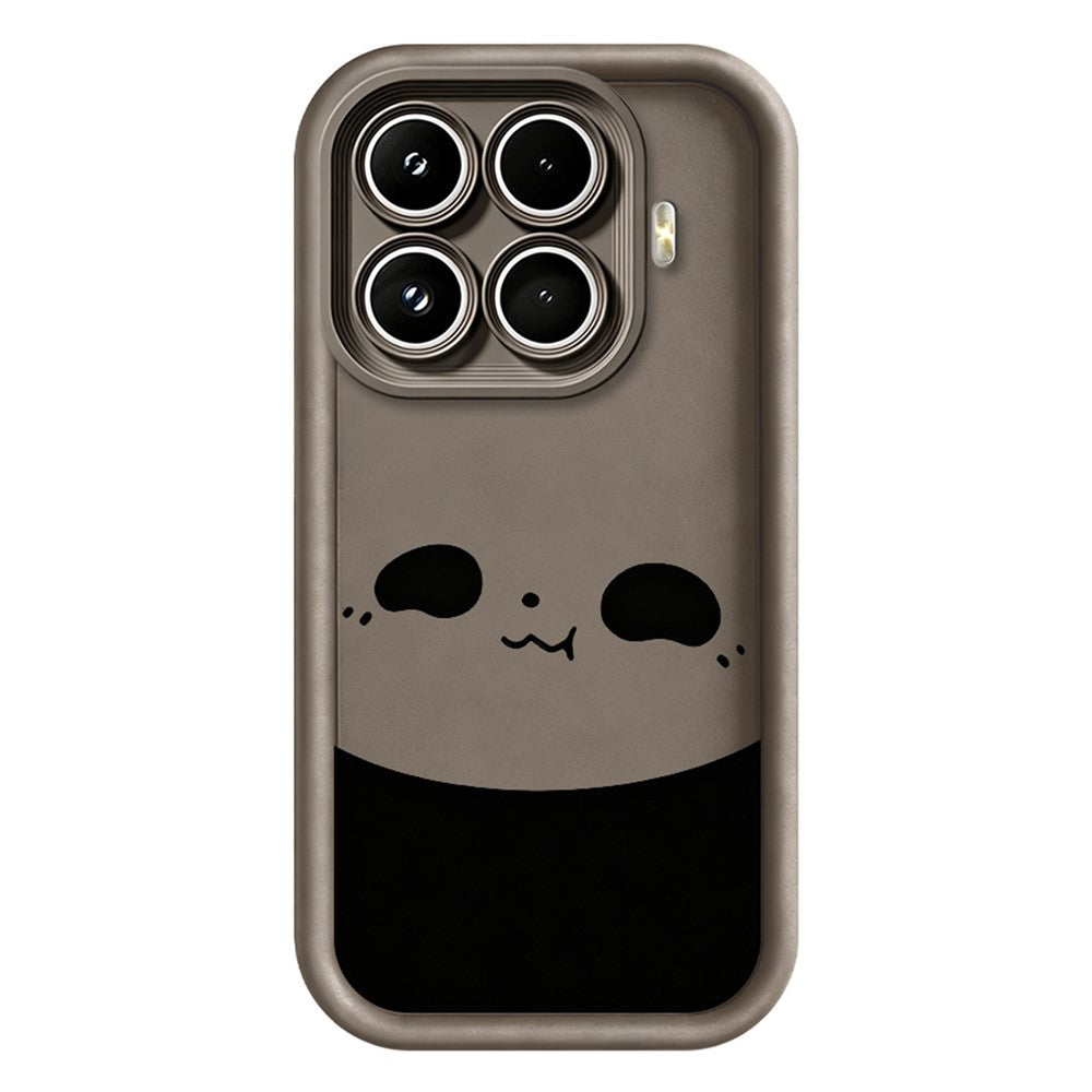 For Xiaomi 17T Pro Case Panda Pattern TPU Rubberized Anti-Slip Phone Back Cover