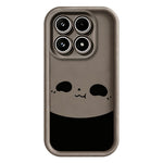 For Xiaomi 17 Case Panda Pattern TPU Rubberized Anti-Slip Phone Back Cover