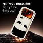 For Xiaomi 17 Pro Case Panda Pattern TPU Rubberized Anti-Slip Phone Back Cover