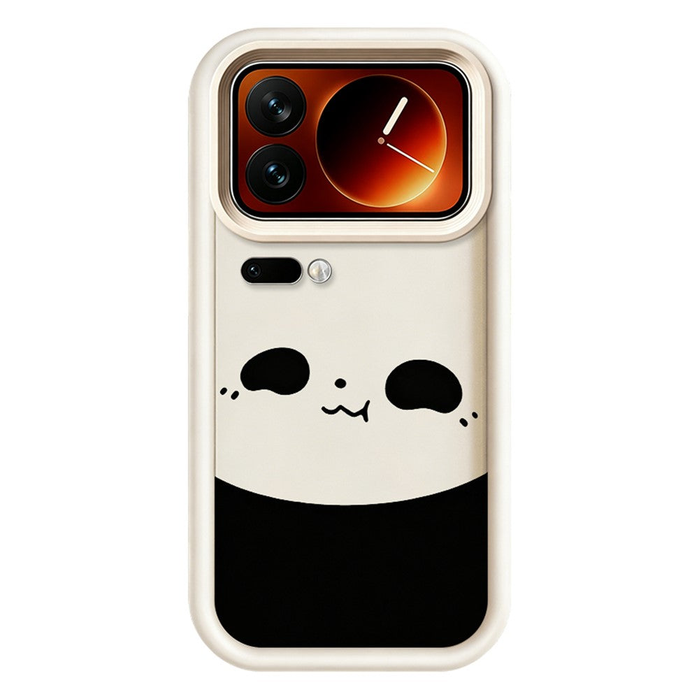 For Xiaomi 17 Pro Max Case Panda Pattern TPU Rubberized Anti-Slip Phone Back Cover