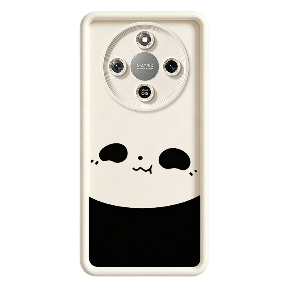 Phone Case For Honor X70 5G  /  X9d 5G  /  Magic8 Lite 5G Panda Pattern TPU Rubberized Anti-Slip Back Cover