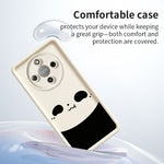 Phone Case For Honor X70 5G  /  X9d 5G  /  Magic8 Lite 5G Panda Pattern TPU Rubberized Anti-Slip Back Cover