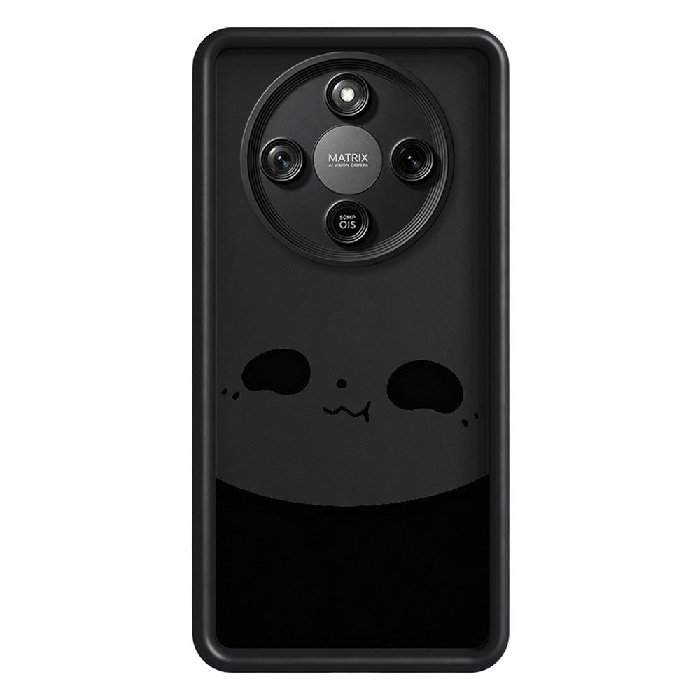 Phone Case For Honor X70 5G  /  X9d 5G  /  Magic8 Lite 5G Panda Pattern TPU Rubberized Anti-Slip Back Cover