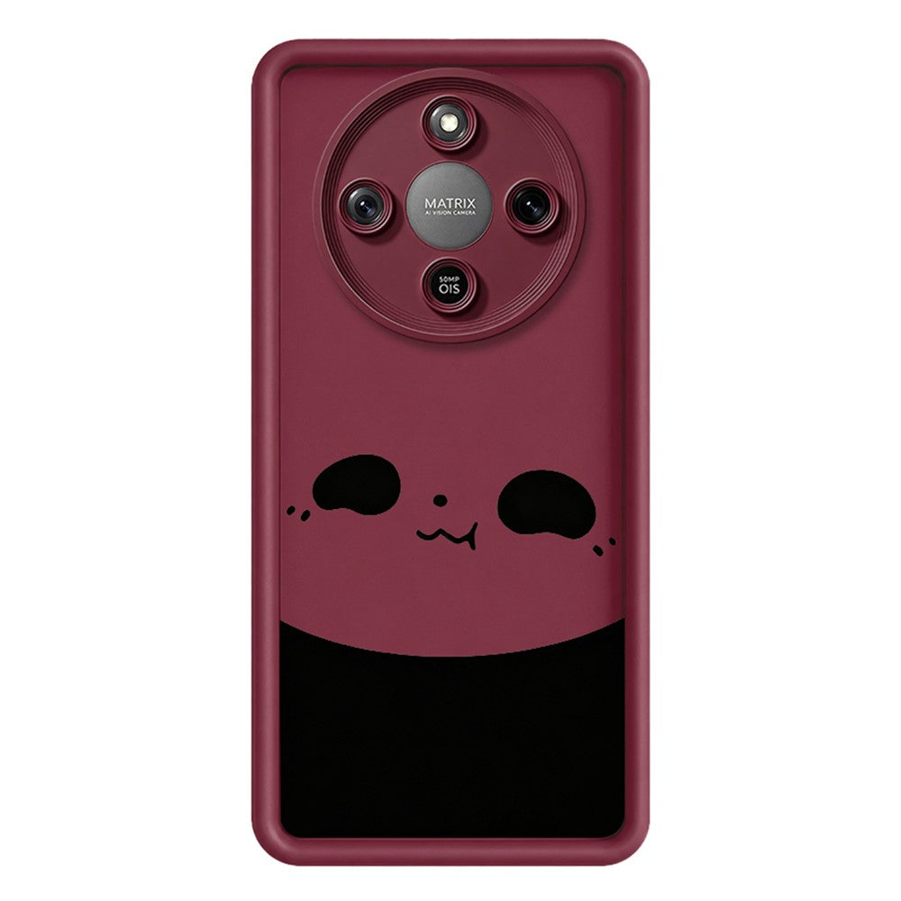 Phone Case For Honor X70 5G  /  X9d 5G  /  Magic8 Lite 5G Panda Pattern TPU Rubberized Anti-Slip Back Cover