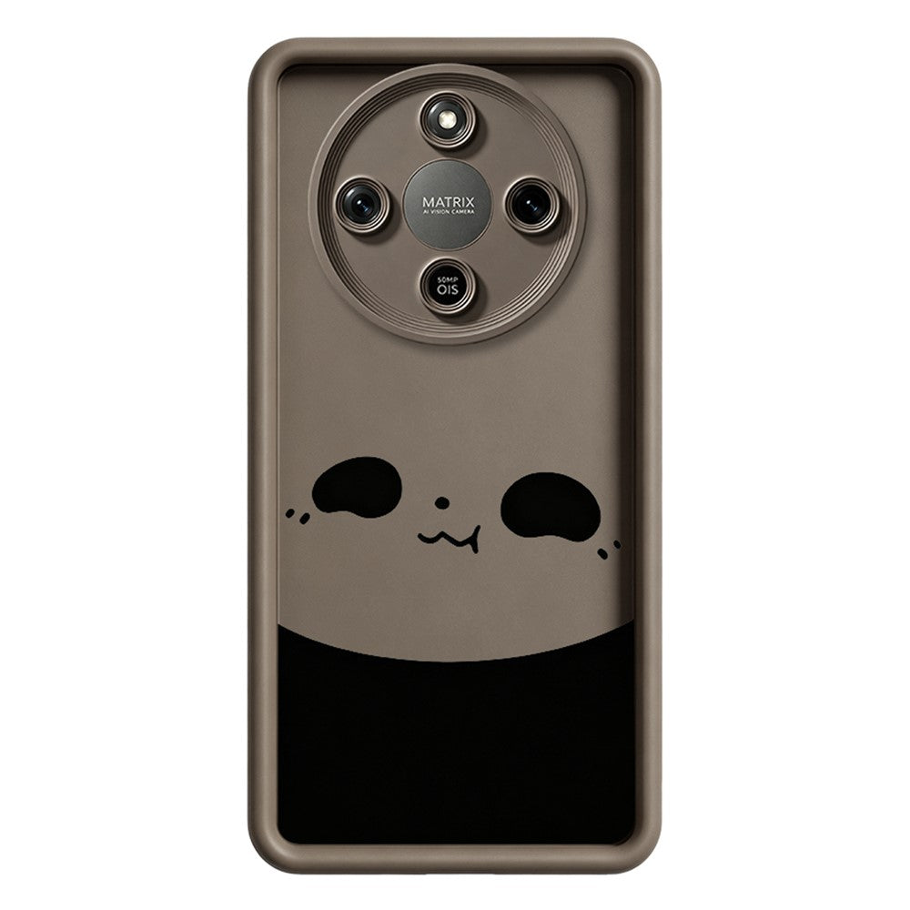 Phone Case For Honor X70 5G  /  X9d 5G  /  Magic8 Lite 5G Panda Pattern TPU Rubberized Anti-Slip Back Cover