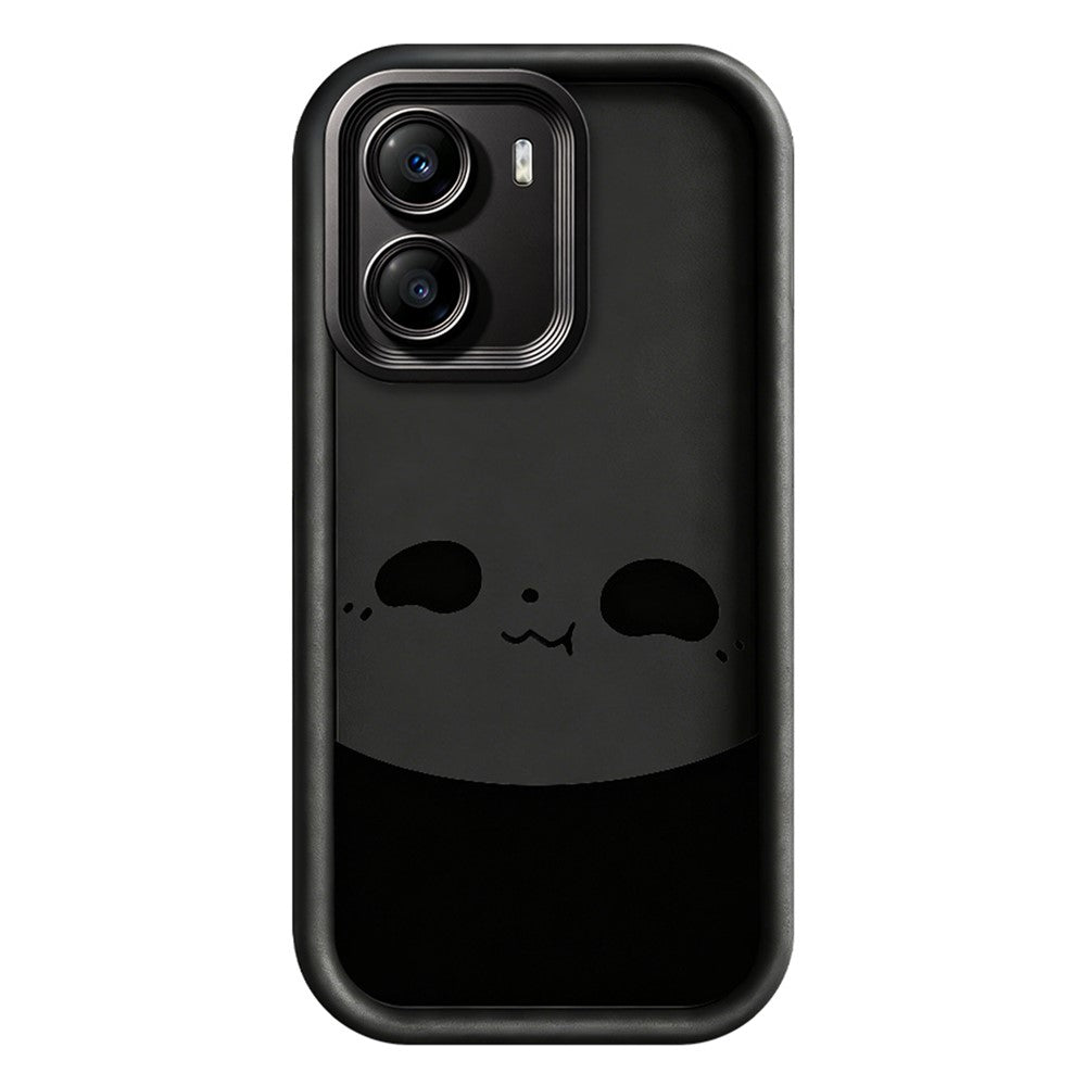 For Xiaomi Poco X7 Pro 5G Case Panda Pattern TPU Rubberized Anti-Slip Phone Back Cover