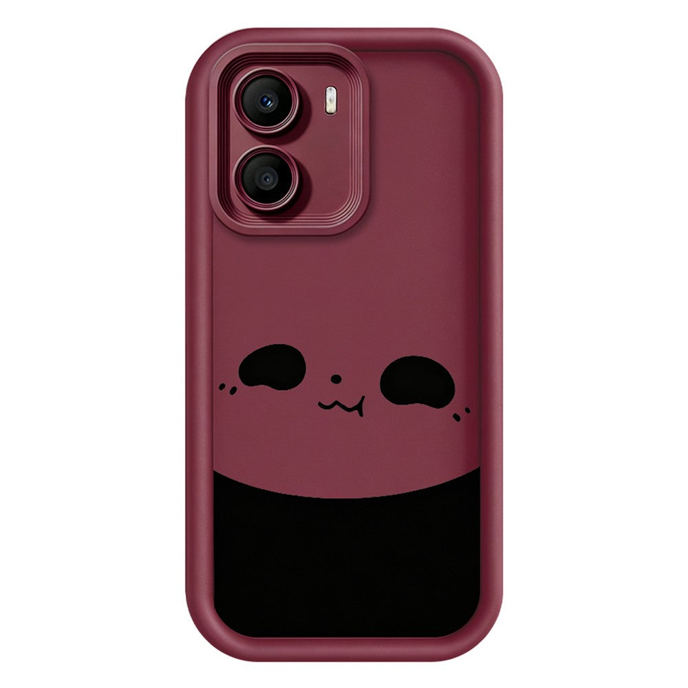 For Xiaomi Poco X7 Pro 5G Case Panda Pattern TPU Rubberized Anti-Slip Phone Back Cover