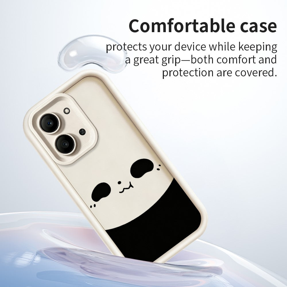 For Xiaomi Redmi 15C 5G (EU) (173mm)  /  15C 4G (EU) (173mm) Case Panda Pattern TPU Rubberized Anti-Slip Phone Back Cover