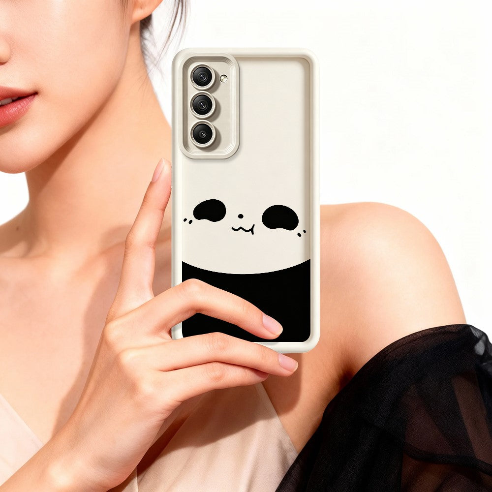 For Xiaomi Redmi 15 5G (EU) (171mm)  /  15 4G (EU) (171mm) Case Panda Pattern TPU Rubberized Anti-Slip Phone Back Cover
