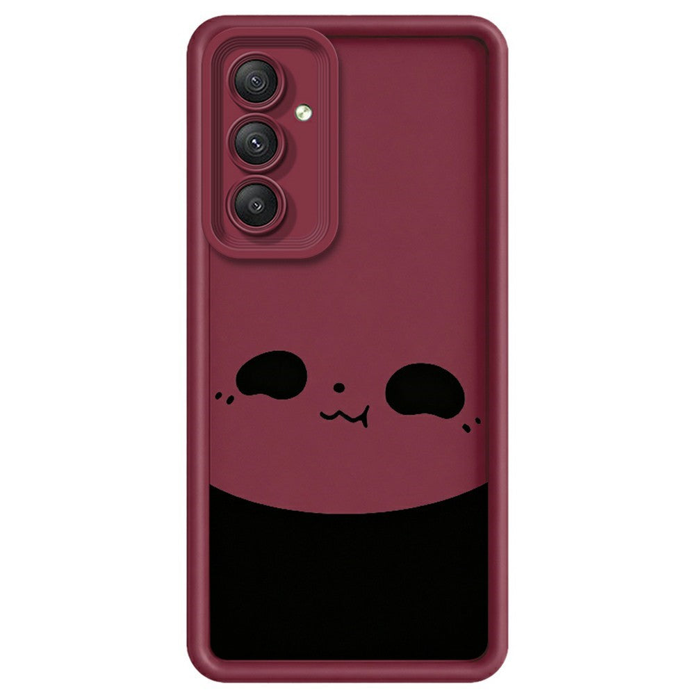 Samsung Galaxy A36 5G-skal med pandamönster, TPU-gummi, halkfritt bakstycke