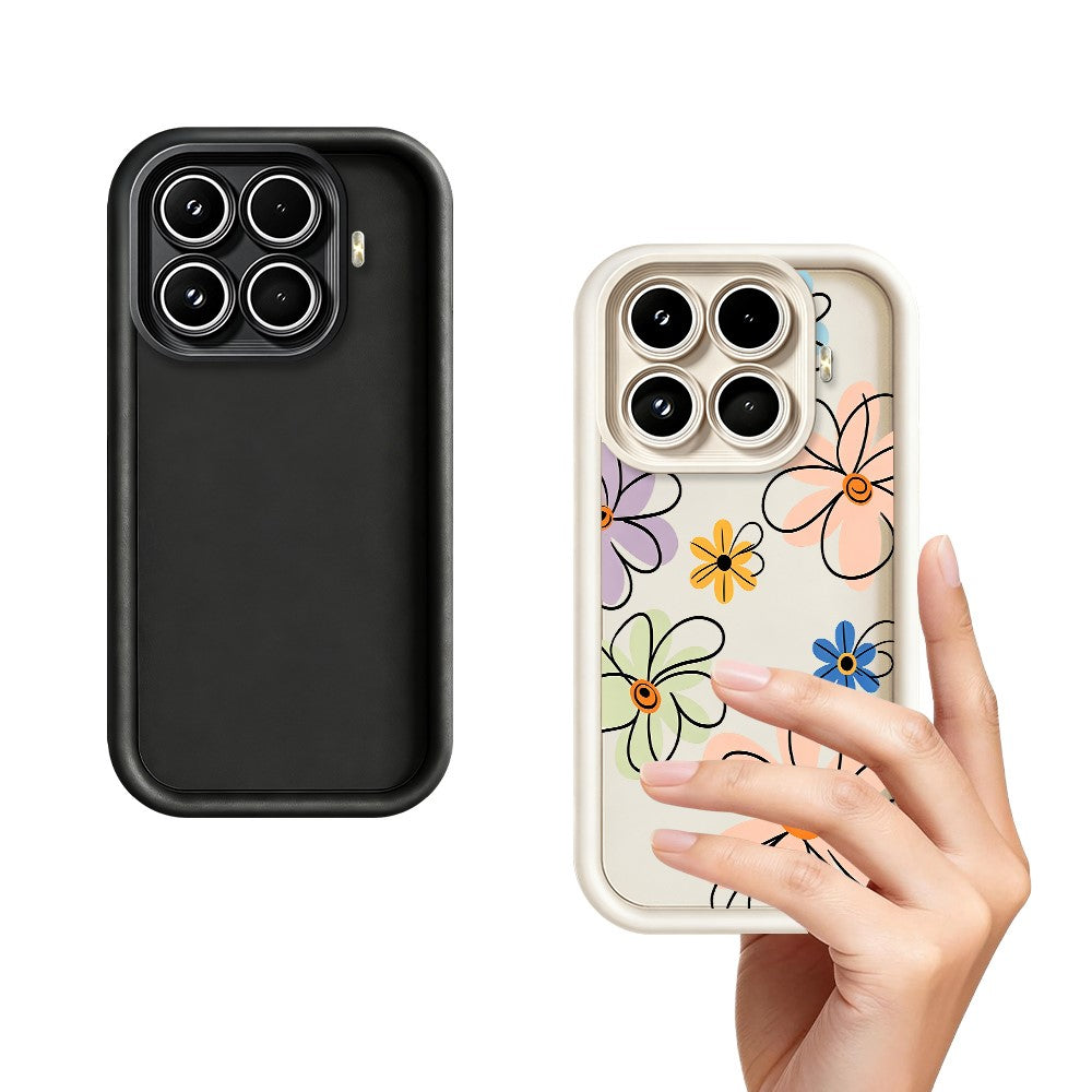 For Xiaomi 17T Pro TPU Case Hand-Drawn Floral Pattern Phone Back Cover