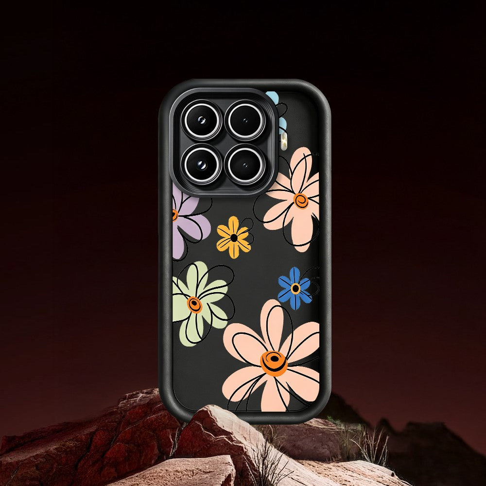 For Xiaomi 17T Pro TPU Case Hand-Drawn Floral Pattern Phone Back Cover