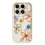For Xiaomi 17 TPU Case Hand-Drawn Floral Pattern Phone Back Cover