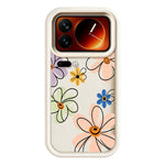 For Xiaomi 17 Pro TPU Case Hand-Drawn Floral Pattern Phone Back Cover