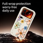 For Xiaomi 17 Pro TPU Case Hand-Drawn Floral Pattern Phone Back Cover