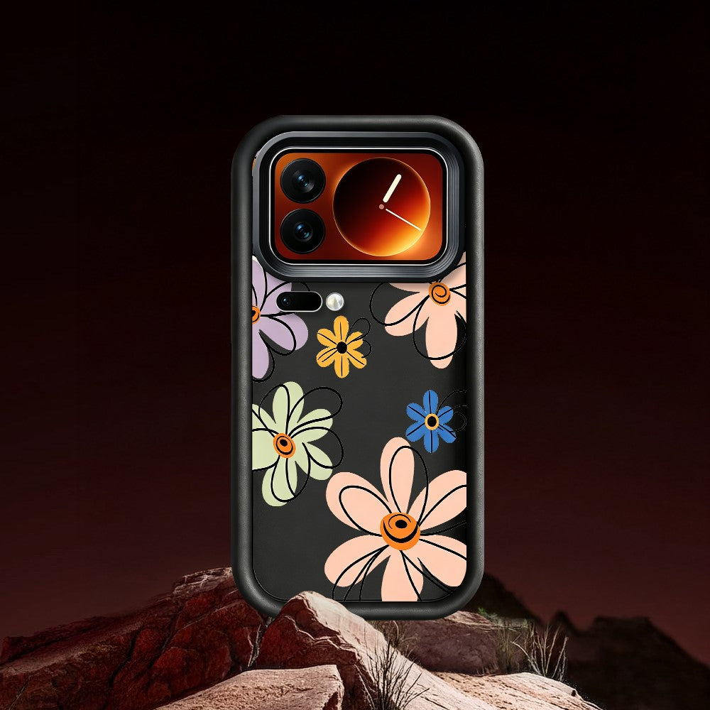 For Xiaomi 17 Pro TPU Case Hand-Drawn Floral Pattern Phone Back Cover