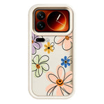 Xiaomi 17 Pro Max TPU-skal Handritat blommönster mobilbaksida