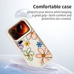 Xiaomi 17 Pro Max TPU-skal Handritat blommönster mobilbaksida