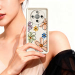 TPU Case For Honor X70 5G  /  X9d 5G  /  Magic8 Lite 5G Hand-Drawn Floral Pattern Phone Back Cover
