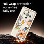 TPU Case For Honor X70 5G  /  X9d 5G  /  Magic8 Lite 5G Hand-Drawn Floral Pattern Phone Back Cover