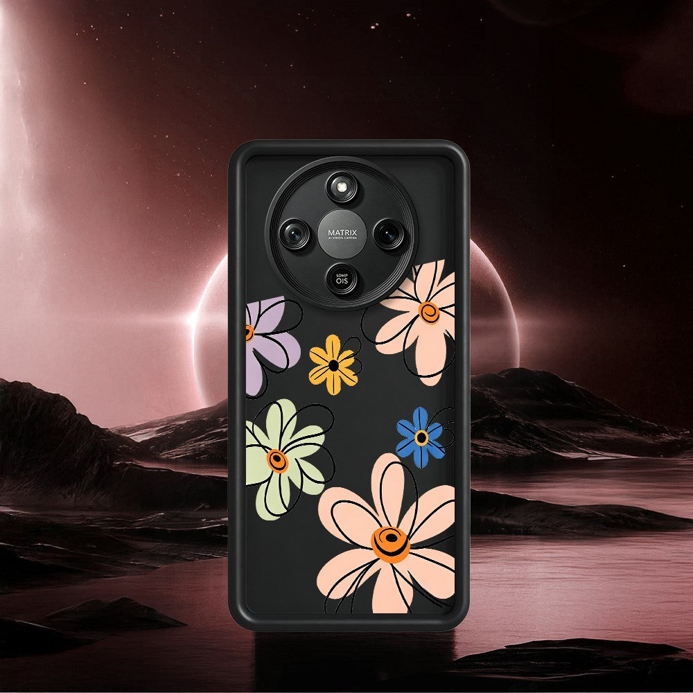 TPU Case For Honor X70 5G  /  X9d 5G  /  Magic8 Lite 5G Hand-Drawn Floral Pattern Phone Back Cover